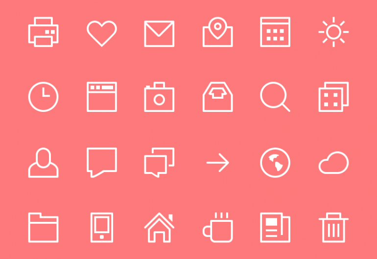 Thin Stroke Icons